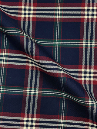 The Stretch Dress Shirt in Navy Signature Tartan  Decent Apparel   