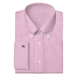 The Linen  Decent Apparel Pink Stripe Button Down Classic French