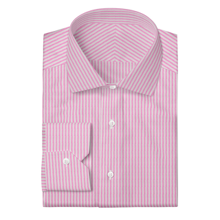 The Linen  Decent Apparel Pink Stripe Classic Spread Mitered