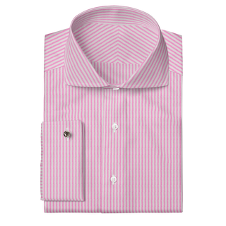The Linen  Decent Apparel Pink Stripe Cutaway Classic French