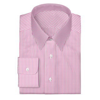 The Linen in Pink Stripe  Decent Apparel Forward Point Wide Barrel 