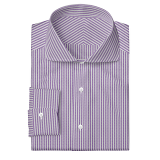 The Linen in Purple Stripe  Decent Apparel Cutaway Barrel 