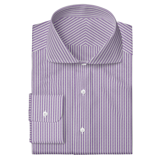 The Linen in Purple Stripe  Decent Apparel Cutaway Wide Barrel 