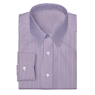 The Linen in Purple Stripe  Decent Apparel Forward Point Barrel 