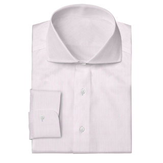 The Poplin in Pink Stripe  Decent Apparel Cutaway Barrel 