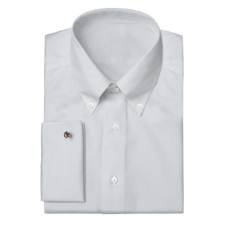The Oxford in White  Decent Apparel Button Down Classic French 