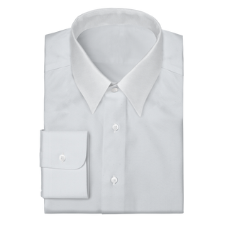 The Oxford in White  Decent Apparel Forward Point Wide Barrel 